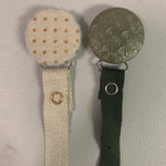 Clearance pacifier clips 2 for $10 Winter Styles Velvets/leathers