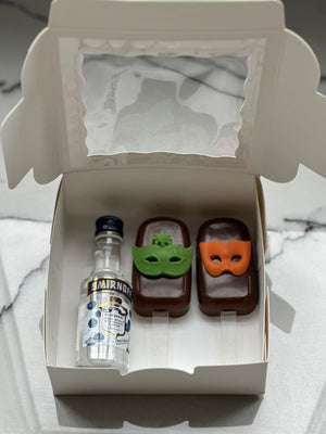 Classy Pops Chocolate - Purim Masks with liquor
