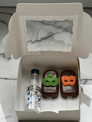 Classy Pops Chocolate - Purim Masks with liquor
