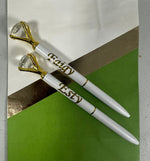 Diamond pen black gold, Graduation/ Bas Mitzvah/ Birthday gift camp school