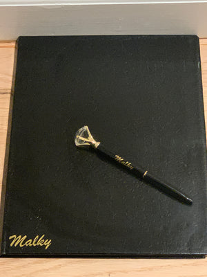 School package, binder, pad folio notepad diamond pen for girl or boy