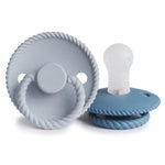 FRIGG  Silicone Rope powder blue pacifier