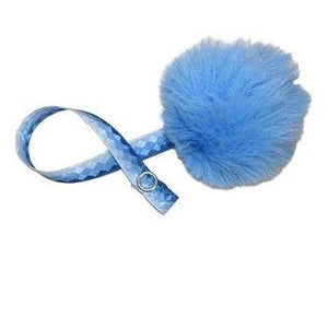 Mini Blue Fur Pom Pom