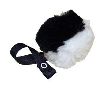 Black & White big Fur Pom Pom