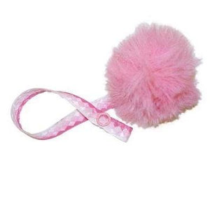 Mini Mauve Pink Fur Pom Pom