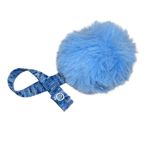 Blue Big Fur Pom Pom