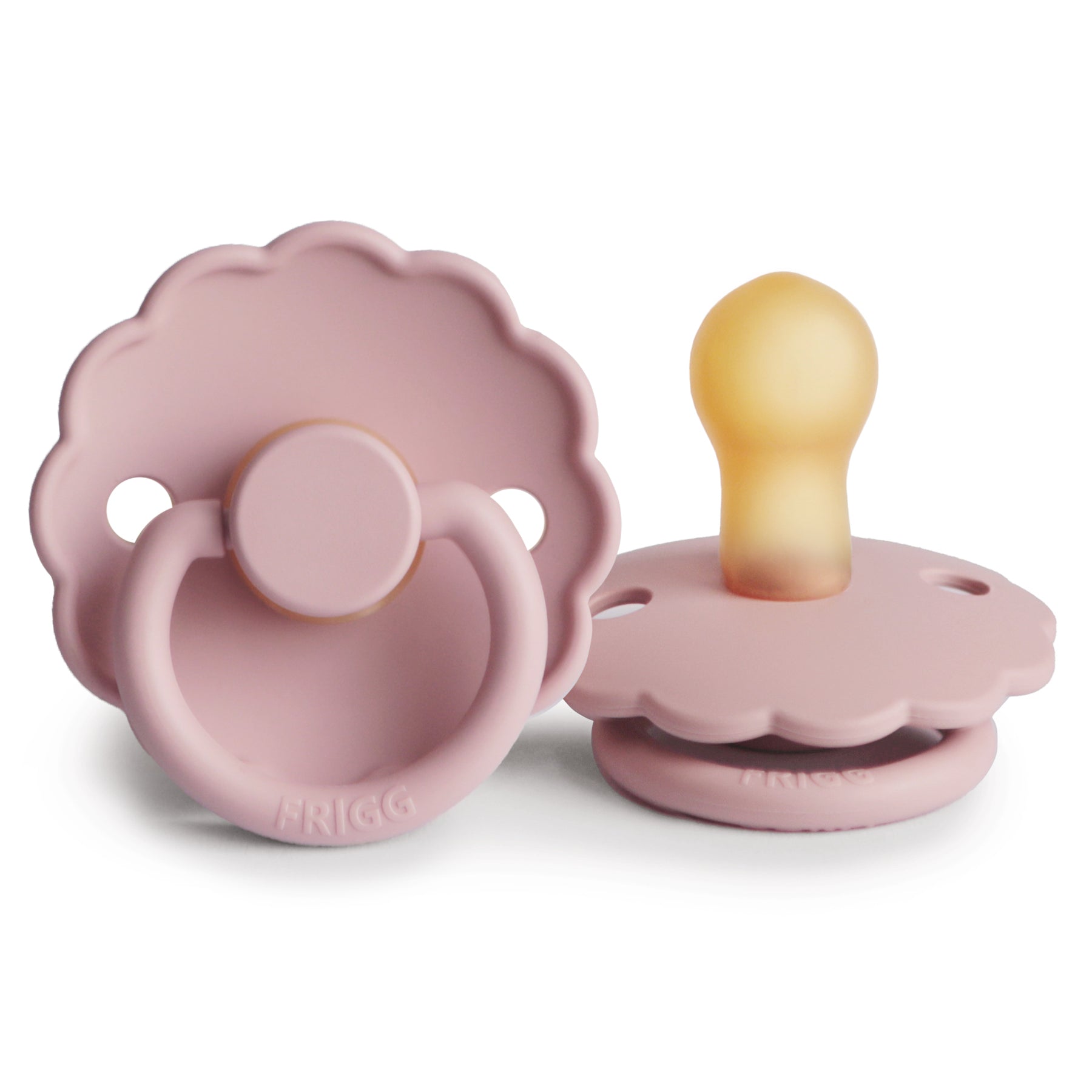 FRIGG Daisy Natural Rubber Pacifier | Baby Pink