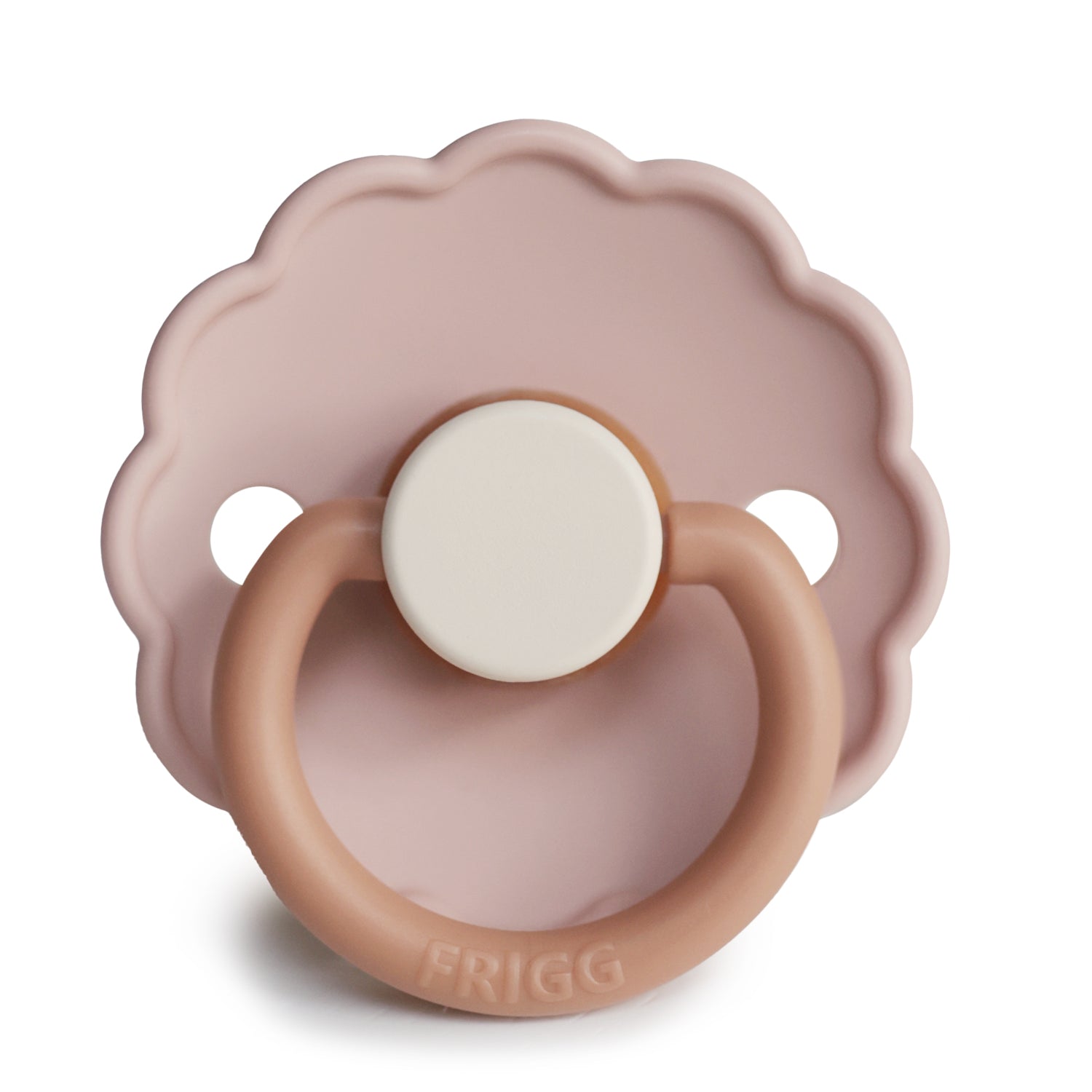 FRIGG Daisy Natural Rubber Pacifier | Colorblock Biscuit