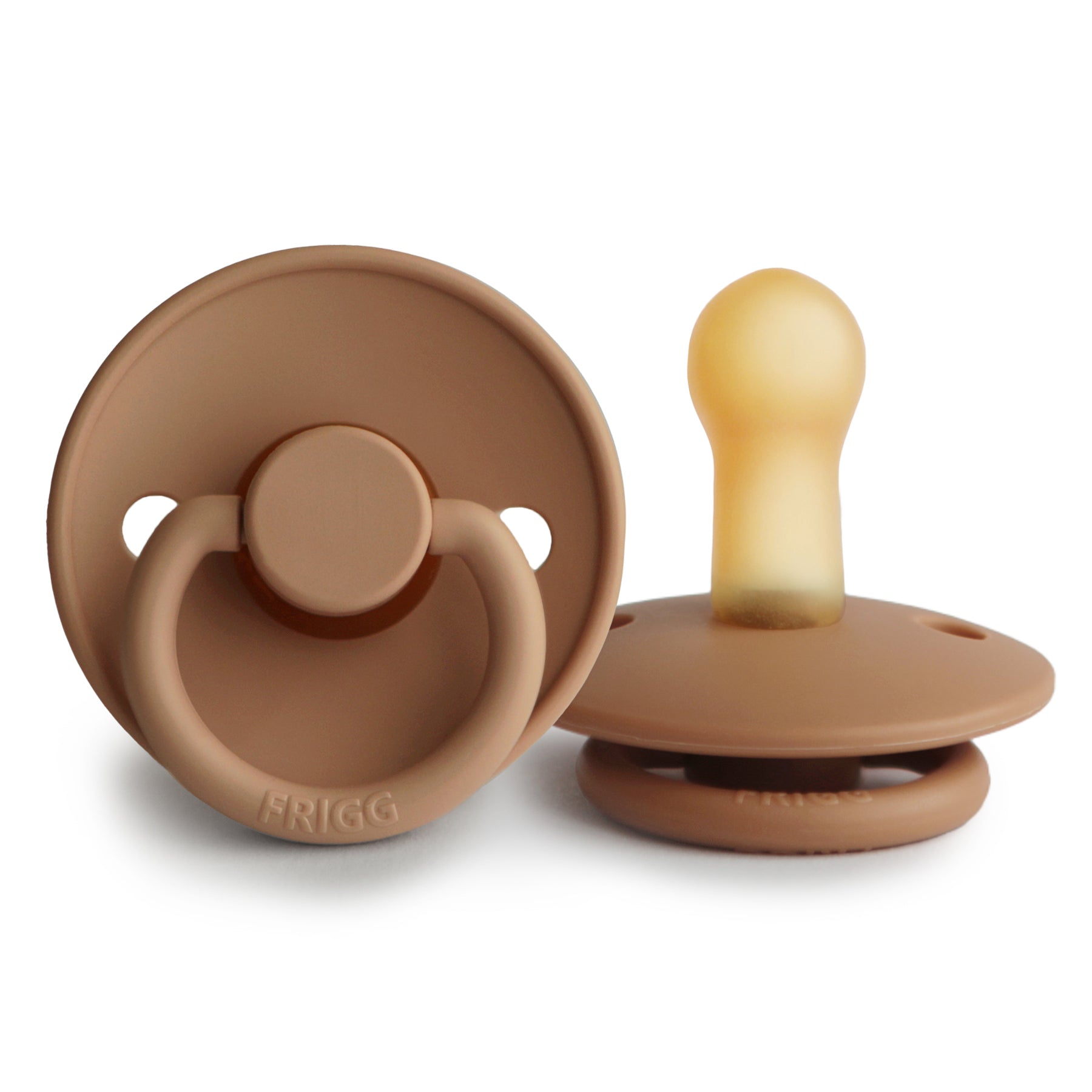 Frigg Natural Rubber Baby Pacifier Cappuccino