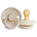 FRIGG Rope Natural Rubber Baby Pacifier Cream