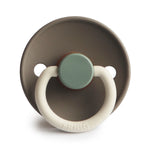 FRIGG Natural Rubber Pacifier | Colorblock Hudson Bay