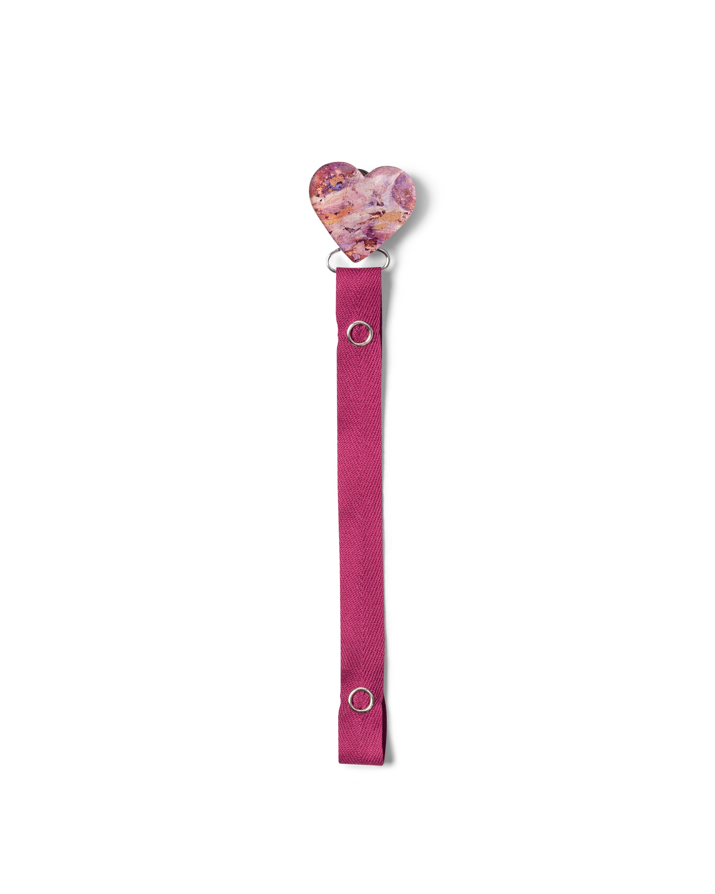 Classy Paci Painted look hearts pinks/ wine/ mauve baby girl pacifier clip Friggs, Bibs Gift Set