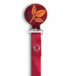 Classy Paci Crimson with Orange Leaf pacifier clip FW21-22