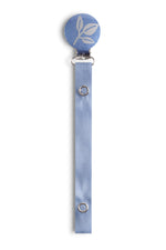 Classy Paci Sparkle blue with silver grey leaf Pacifier Clip GIFT SET FW21-22