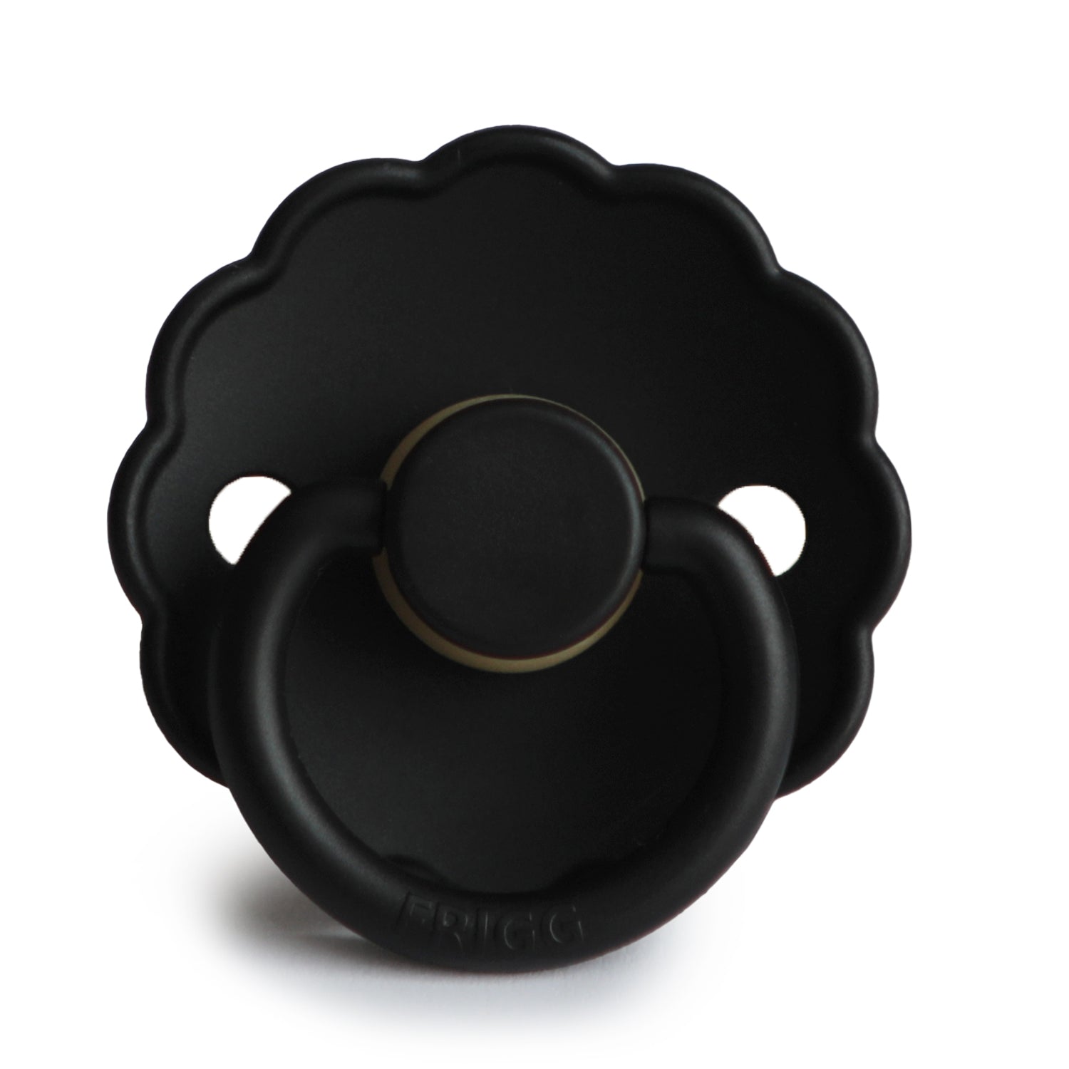 FRIGG Daisy Natural Rubber Pacifier | Jet Black