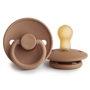 Frigg Natural Rubber Baby Pacifier Peach Bronze