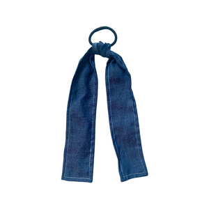 Solid Color Denim, black, red, chambray, burgundy, white, navy, tan, Hair Ties, school, camp