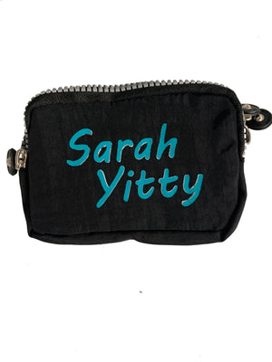 Small wristlet/ camera case/ handy bag for girls 3 pockets school camp