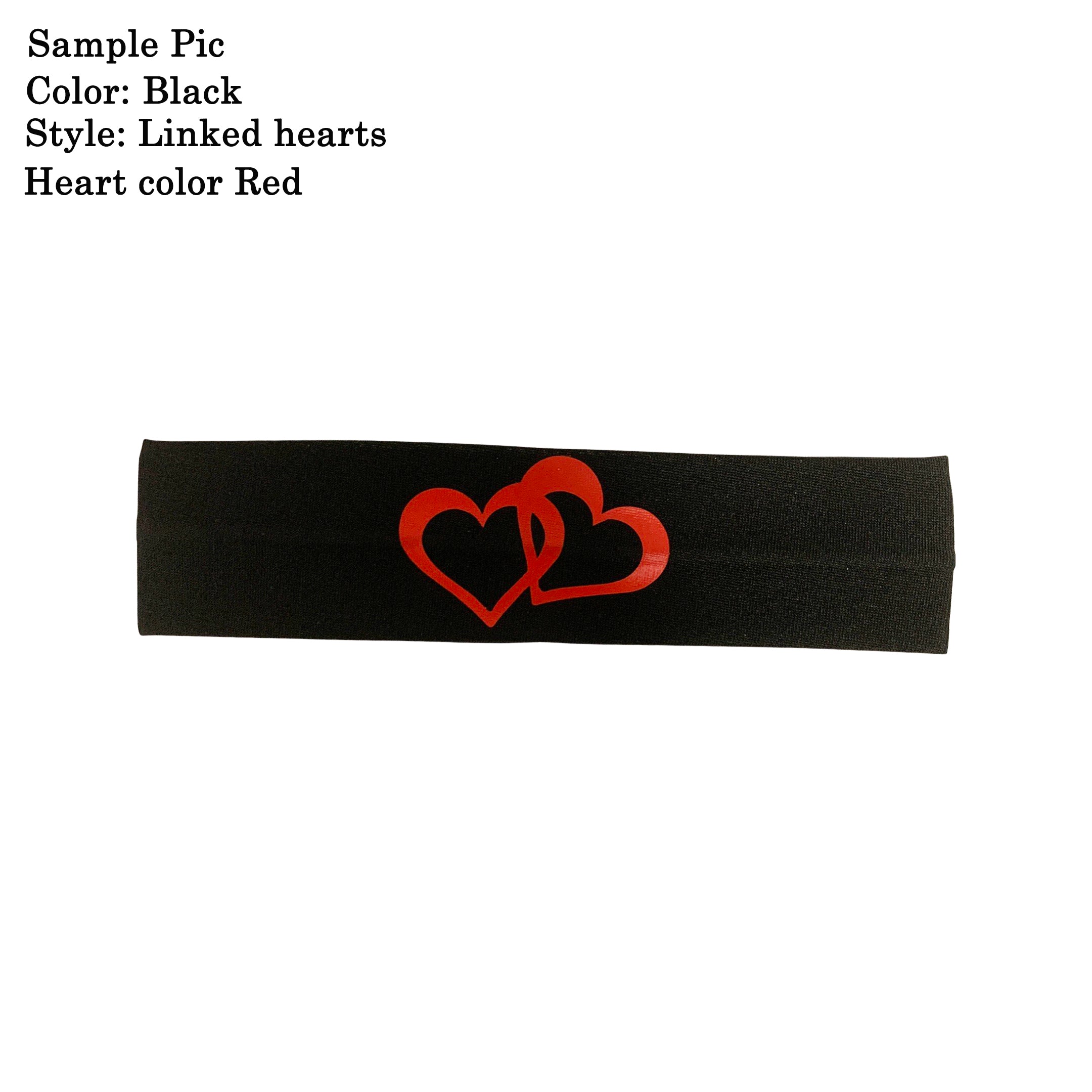 Solid Color Sweatbands personalized for school, camp