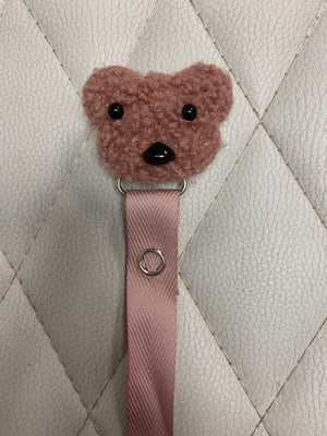 Sherpa Shapes = Bunny and Bears in many colors mauve, grey, off white, pink,  cozy pacifier clips