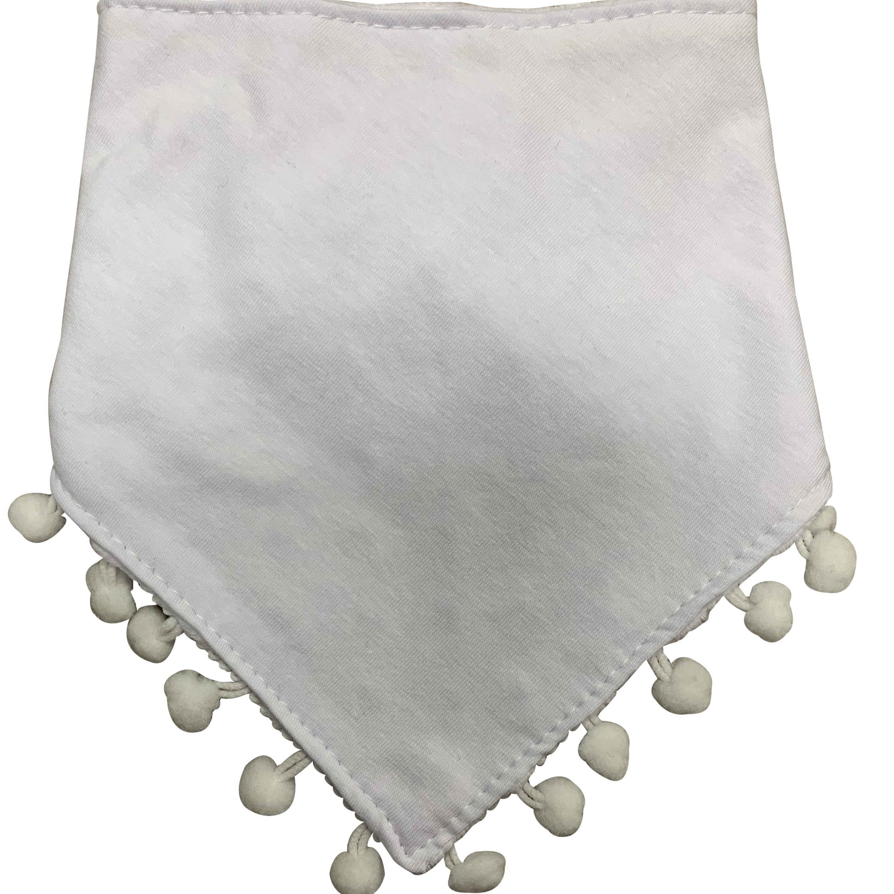 White with silver circle sparkle bib and clip GIFT SET