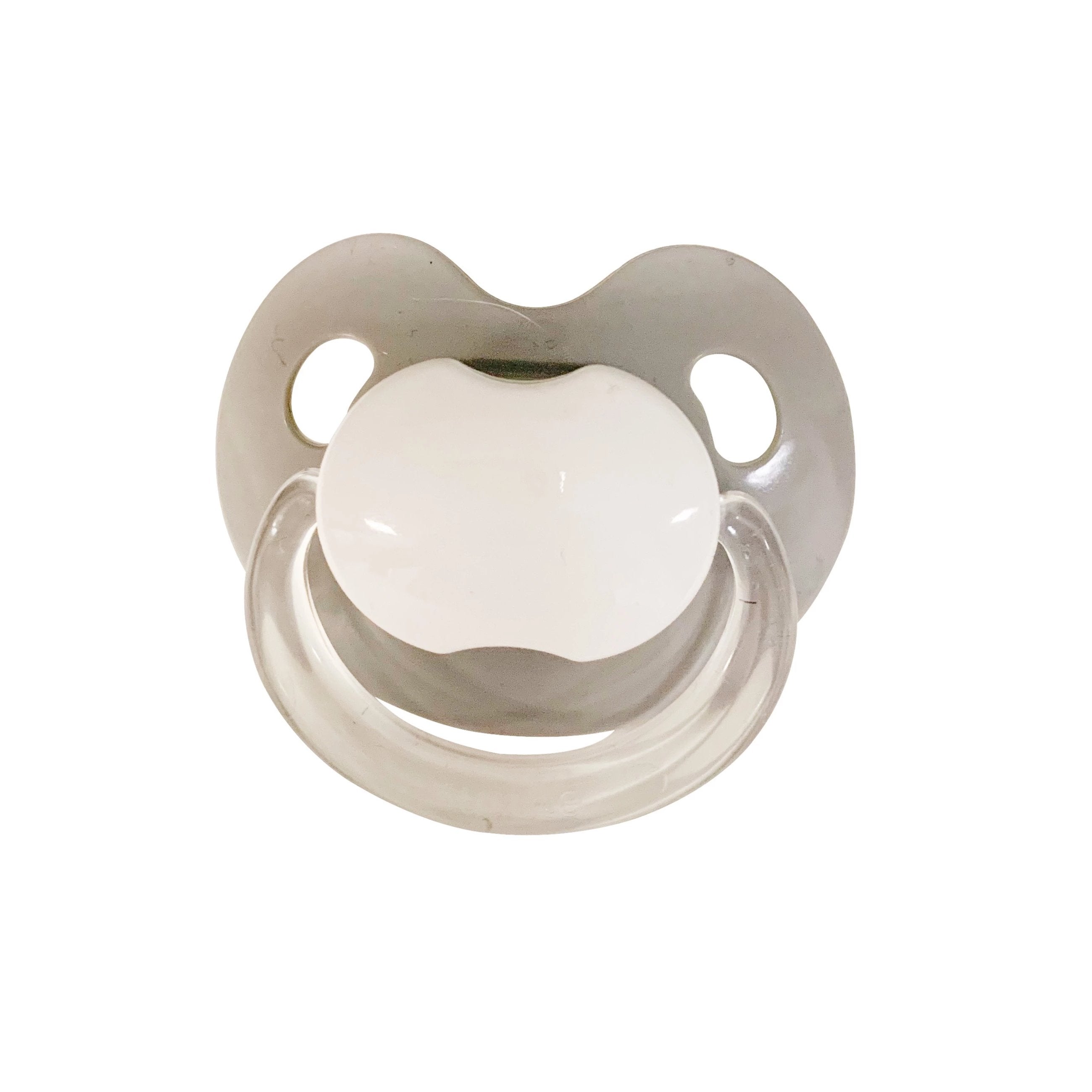 Gray Classic Asymmetrical Pacifiers