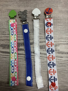 Clearance bundle of small size pacifier clip printed ribbons clearance