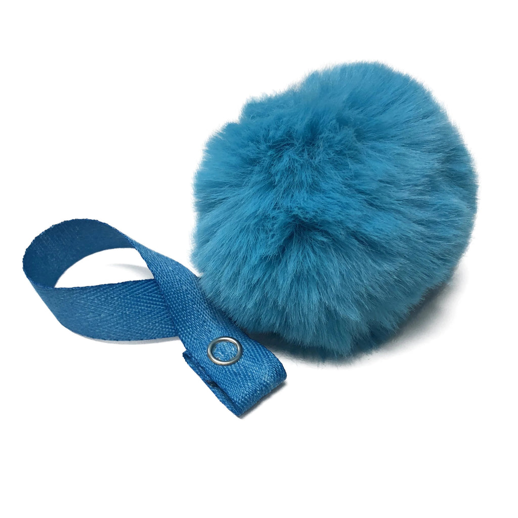 Turquoise Big Fur Pom Pom