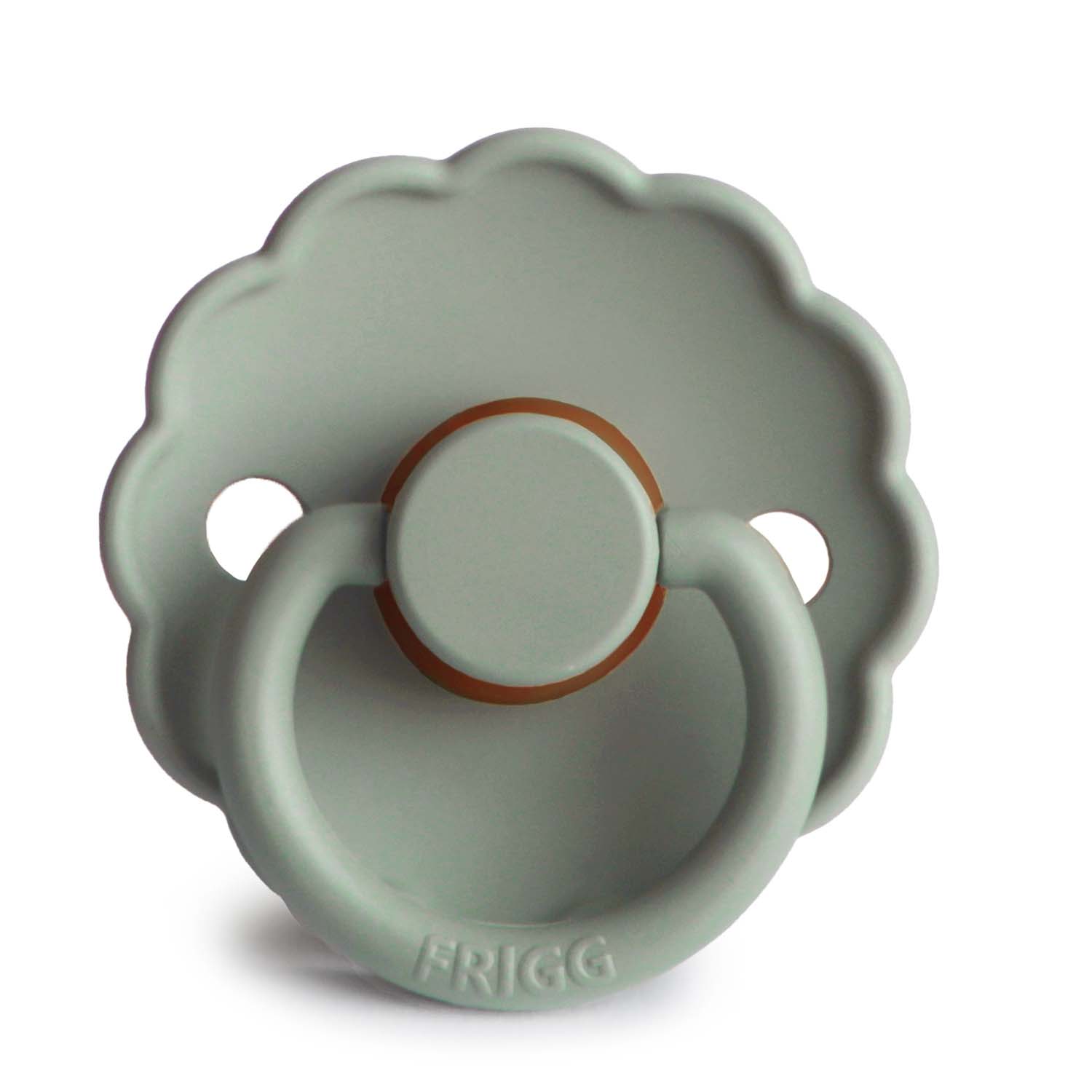 Friggs Daisy Natural Rubber Pacifier Sage