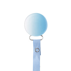 Classy Paci Ombre Blue  Circle, Blue shades, white, grey, baby boy pacifier clip