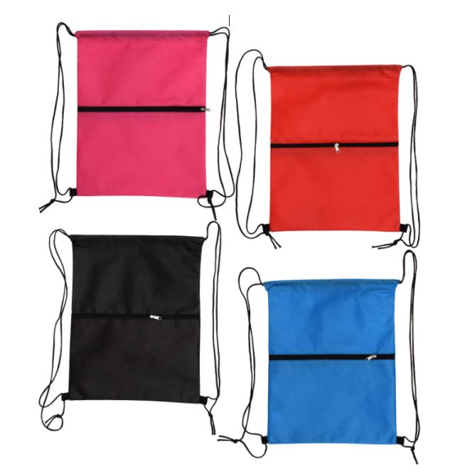 Lightweight drawstring personalized bags / briefcase school. camp