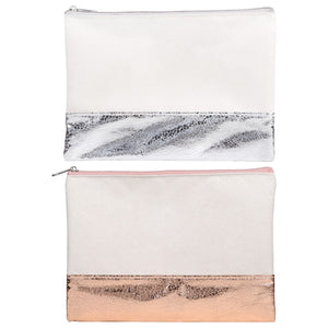 Metallic Cosmetic bags / pencil case great for school, camp