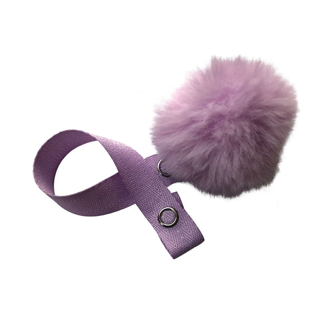 Mini Lavender Fur Pom Pom