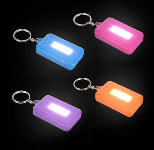 Compact flashlight keychain great for school, camp