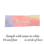 Classy Colors White, black, red, Navy, Gray Sweatbands personalized, for school, camp