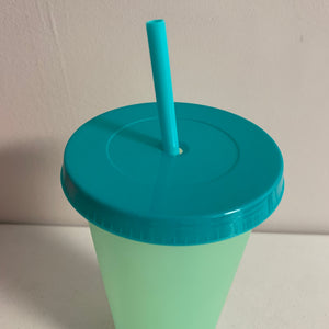 Color changing tumblers cup with summer keychain perfect for camp/school etc
