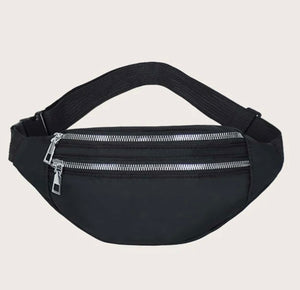 Fanny packs black grey personalized bag / trip school. camp