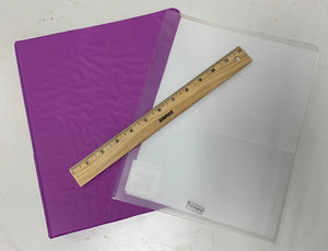 School package for girls or boys, binder folder, ruler,