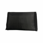 Fabric black tri fold Wallets for little boys