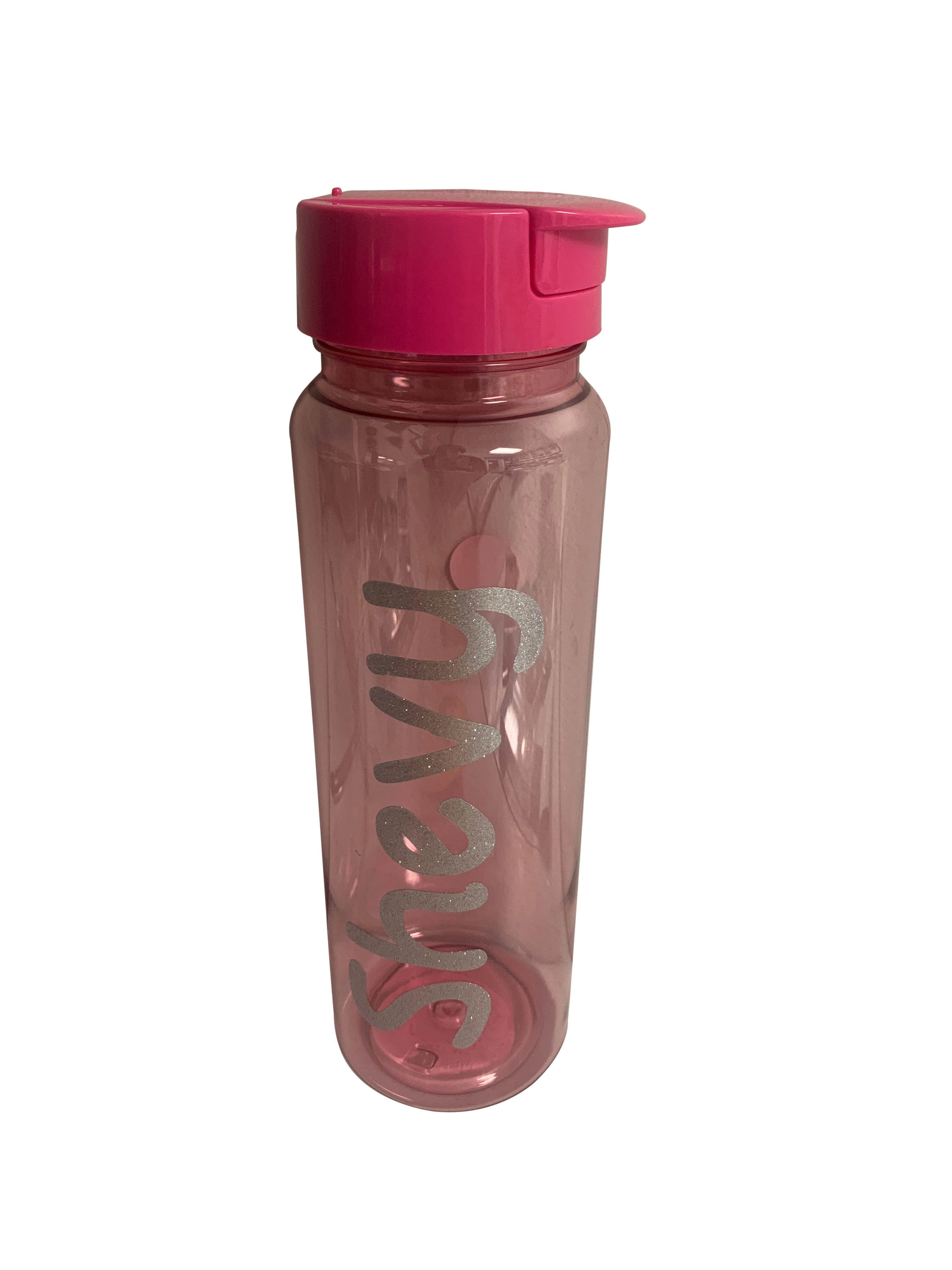 Colored translucent water bottles flip top lid  drink bottle personalized great gift, school, camp
