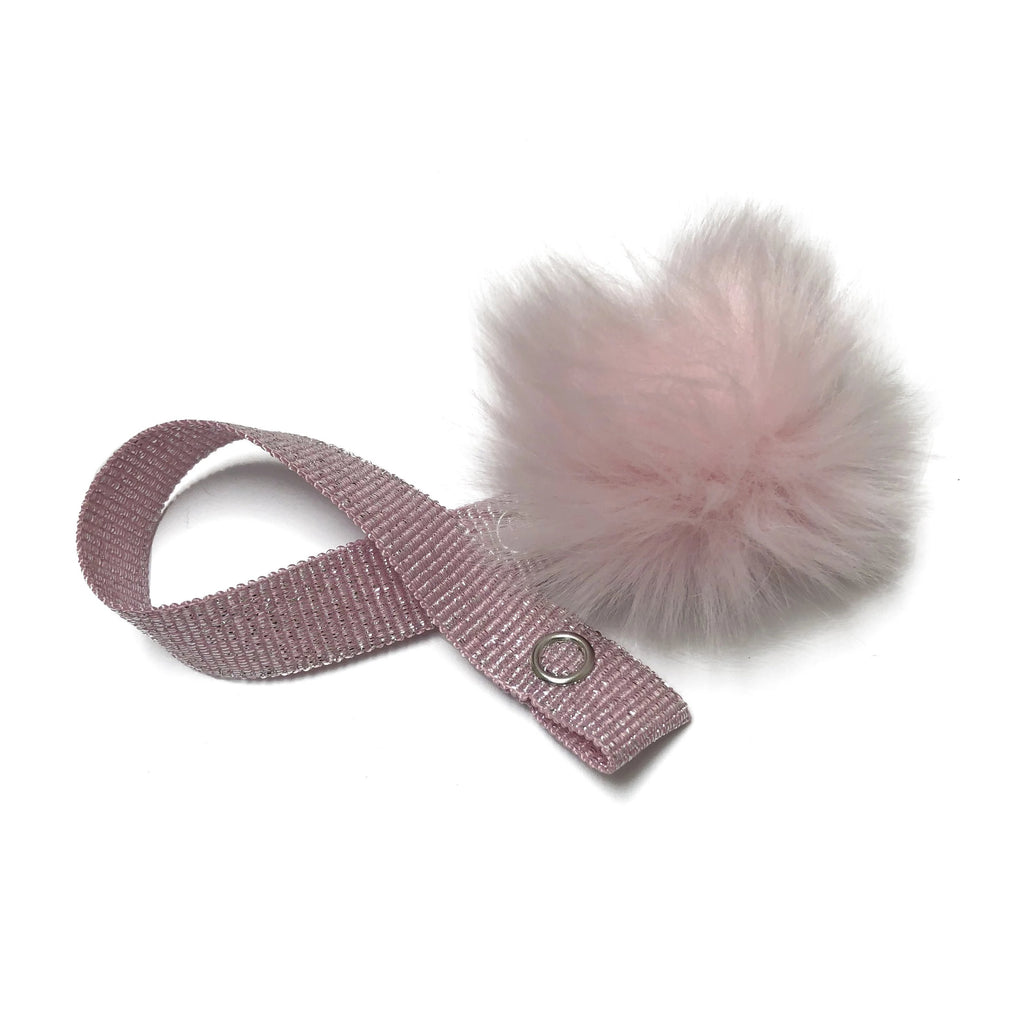 Mini Light Pink Fur Pom Pom