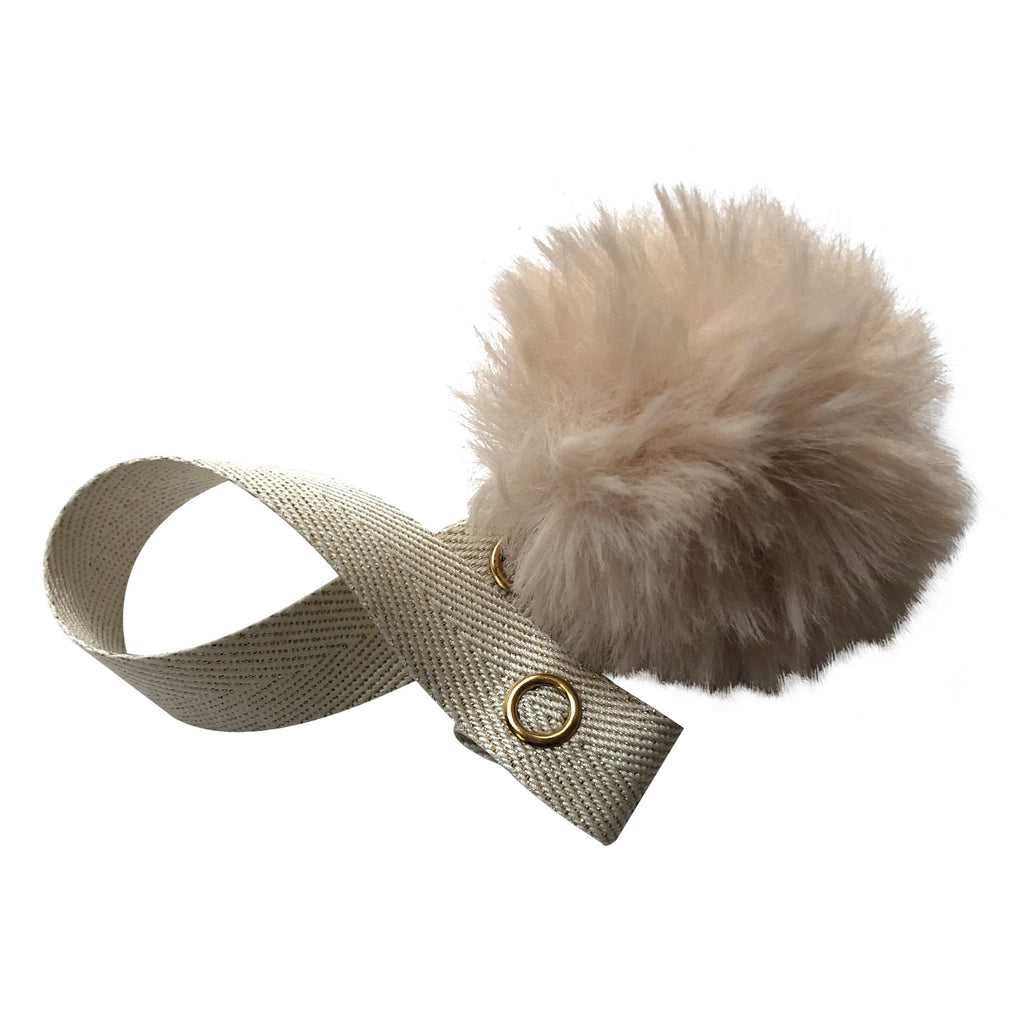 Mini Cream Fur Pom Pom