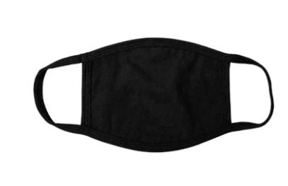 Black/White cotton Solid Masks Adults and Kids can be personalized ...