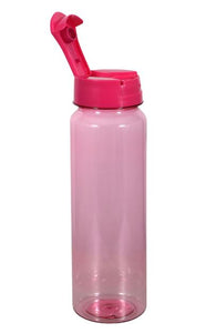 Colored translucent water bottles flip top lid  drink bottle personalized great gift, school, camp