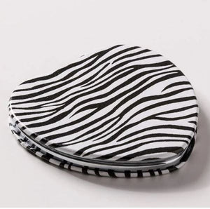 Zebra heart double mirror perfect for camp/daycamp/school